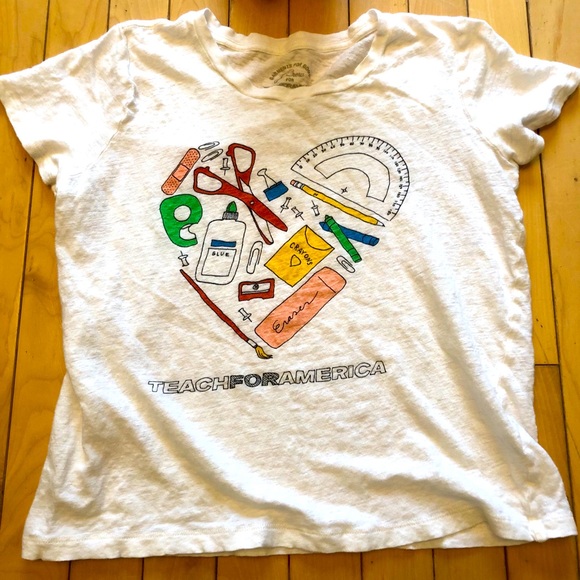 J. Crew Tops - Jcrew “Teach for America” T-shirt Small